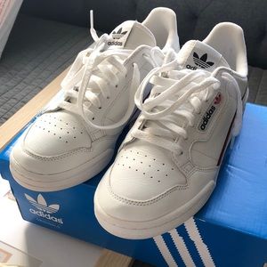 White Men’s Adidas Continental 80’s sneakers